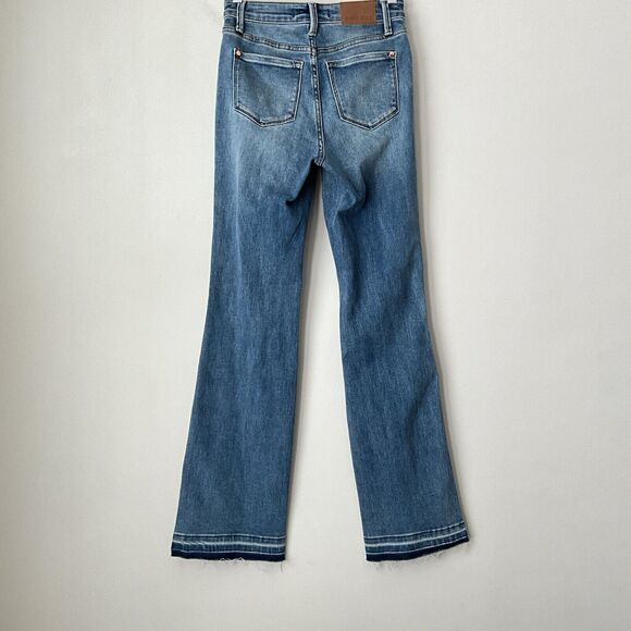 Judy Blue Jeans 25 Blue Slim Bootcut Tummy Control Released Raw Hem - Picture 3 of 10